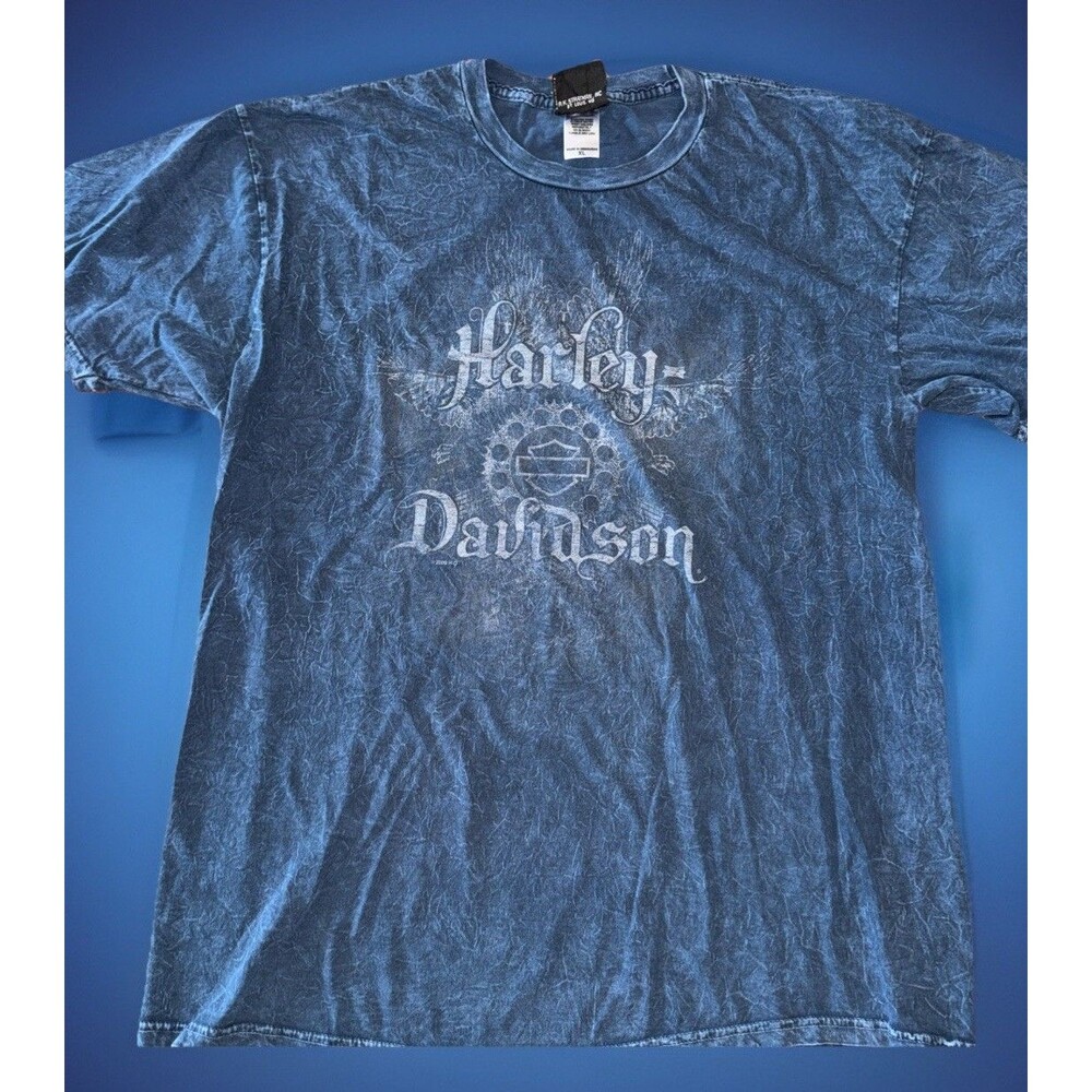 Harley Davidson New Orleans VooDoo Dealership TShirt Blue Size XL GUC